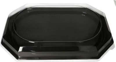 Produktbild von 10 Servierplatten, PET 53 cm x 35 cm schwarz