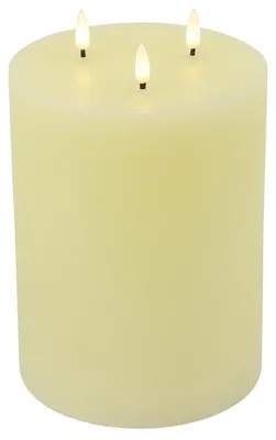 Produktbild von Countryfield LED Stumpenkerze - große stimmungsvolle Kerze creme 22,5cm