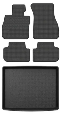 Produktbild von Gummimatten + Kofferraumwanne für BMW Seria 2 F44 2020- (Coupé) – Schwarz, passgenau – Wielganizator