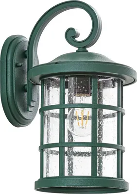 Produktbild von Lindby Außenwandlampe Ankea, grün, Höhe 37 cm, IP23, E27