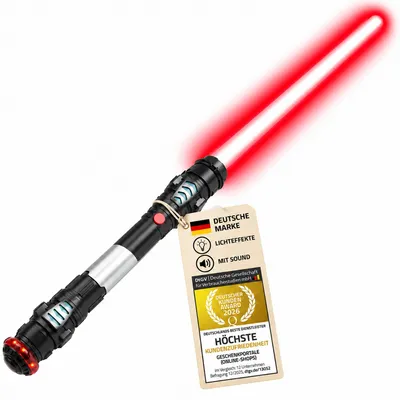 Immagine prodotto di Spada laser con suono e vibrazione - rosso