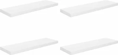 Produktbild von vidaXL Schweberegale 4 Stk. Hochglanz-Weiß 80x23,5x3,8 cm MDF