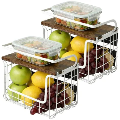 Obrázok produktu pre Magnetický kôš na ovocie, úsporný dizajn, jednoduchá inštalácia, BIELY