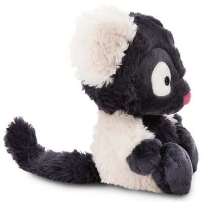 Produktbild von Nici Kuscheltier Lemur Ruffi, Recycling-Polyester, Grau, Weiß, 18 cm, 49803