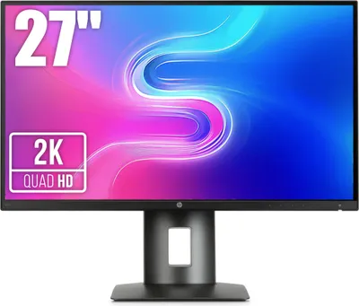 Obrázek produktu pro HP Z27n, 68,6 cm (27"), 2560 x 1440 px, 2K Ultra HD, LED, 14 ms, Černá