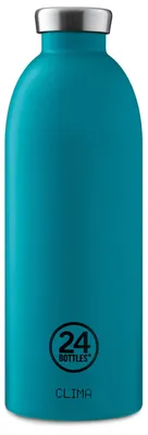 Immagine prodotto di 24Bottles Borraccia in acciaio inox Atlantic Bay 0,85 l, a prova di perdite, per bevande calde e fredde