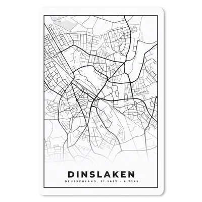 Produktbild von MuchoWow® Mauspad Mousepad Stadtplan - Karte - Dinslaken - Karte 18x27 cm - Mousepads - Maus Mat - Pad - Mausunterlage
