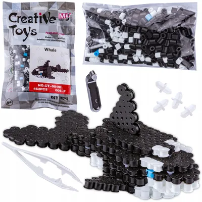 Produktbild von DK Bügelperlen Set Orka 3D Kreativ-Bastelset 462 Teile