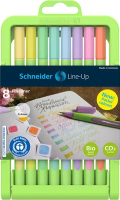 Produktbild von Fineliner Line-Up - 0 4 mm 8 Stück pastell sortiert. Packung mit 10 Stück