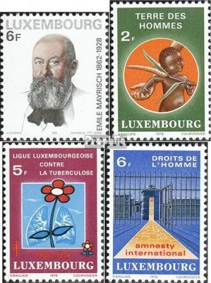 Produktbild von Briefmarken Luxemburg 1978 Mi 971,972-974 (kompl.Ausg.) postfrisch Mayrisch