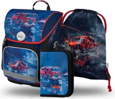 Obrázok produktu pre BAAGL SET 3 Ergo Rescuers: taška, puzdro na ceruzky, batoh