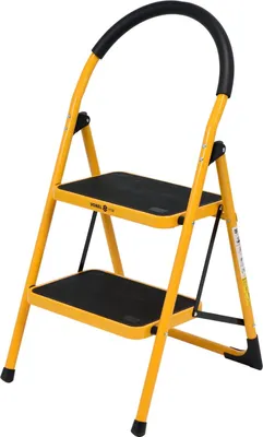 Obrázek produktu pro Dvoustupňový skládací žebřík, skládací schůdky, žebřík pro domácnost 90x47,5x49 cm