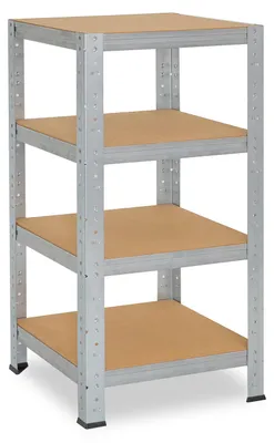 Image de shelfplaza HOME 100x60x60 cm Étagère charges lourde en galvanisé avec 4 étagères et une capacité de charge de 175 kg par étagère