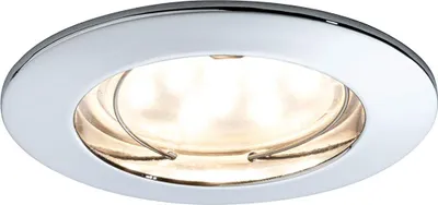 Produktbild von Paulmann Premium Einbauleuchten Set Coin klar rund starr LED 1x6,8W 2700K 230V 51mm Chrom/Alu Zink