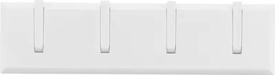 Imagen del producto de Gancho adhesivo para colgar abrigos, llaves, sombreros, etc. Ideal para baño, puerta o decoración de pared. (Blanco)