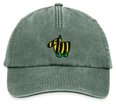 Produktbild von Spreadshirt Janosch Tigerente Stick Vintage Cap, One size, Vintage Flaschengrün