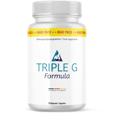 Produktbild von Triple G Formula Kapseln | Für dein körperliches Gleichgewicht | Mit Apfelessig & Pflanzenextrakten | 90 Kapseln