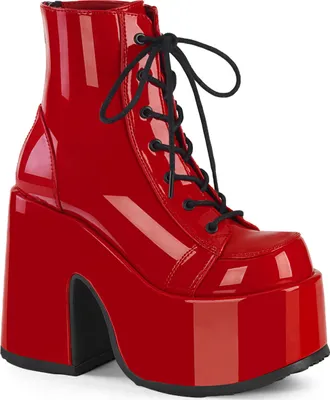 Produktbild von CAMEL-203 Damen Booties von DemoniaCult, Rot  , EU 41, US 11