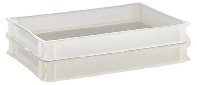 Produktbild von APS 82440 Teig- und Pizzaballenbehälter, Polyethylen, 60 x 40 cm, Höhe 7 cm (Innenmaß: 56,5 x 36,5 x 6,5 cm), 13 Liter