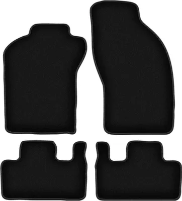 Obrázek produktu pro Velurové autokoberce na míru pro FIat Coupe (1993-2000, kupé) černé, sada 4 ks, s úchyty