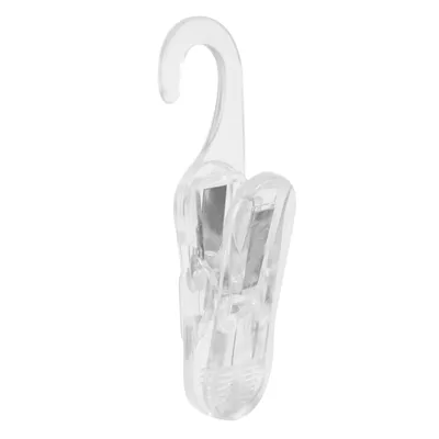 Produktbild von 10 Set transparent Klammer Handschuhe Wäscheklammern Stiefelhalter rutschfest Kunststoff