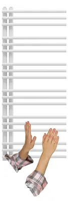 Obrázek produktu pro Granitan – koupelnové radiátory – sušák na ručníky – 120 × 50 cm – bílý – ohřívač ručníků – MILO