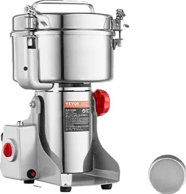 Image de Moulin à céréales électrique, conception pivotante, mouture ultra-fine, capacité de 2 500 g, 3 600 W