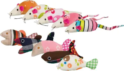 Obrázek produktu pro Trixie Katzenspielzeug Maus oder Fisch