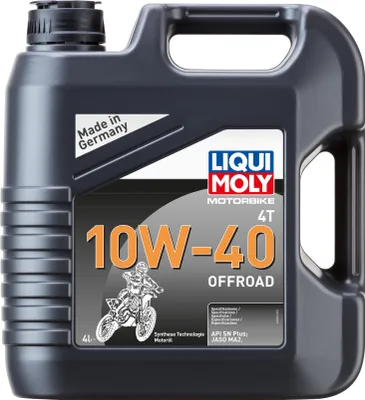 Zdjęcie produktu dla Liqui Moly Motorbike 4T 10W-40 Offroad 4 litry Kanister API SN PLUS, JASO MA2 Synthesetechnologie