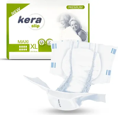 Produktbild von KERA Inkontinenz-Slip MAXI NIGHT - saugstarke Windeln für Erwachsene - Atmungsaktive Erwachsenen Windel für den nächtlichen Gebrauch, Gr. M - 20 Stück