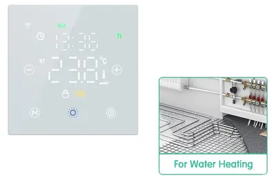 Produktbild von Fußbodenheizungs-Thermostat, Sprachsteuerung kompatibel, Fernsteuerung der Temperatur, Wassererwärmung