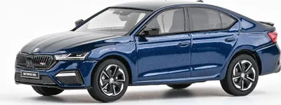 Obrázok produktu pre Škoda Octavia IV RS (2020) - Modrá Storm Metalíza ABREX 1:43