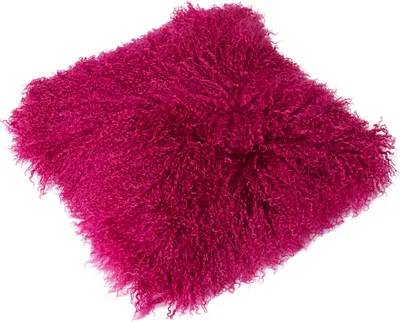 Produktbild von Tibetlamm Kissen Kissenbezug (ohne Inlet) JAY16 Magenta 30x30cm