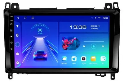 Immagine prodotto di Autoradio, supporto multimediale, comandi al volante, compatibile con Mercedes Benz B200 W169 W245 Viano Vito W639 Sprinter W906, G5 4G 64G