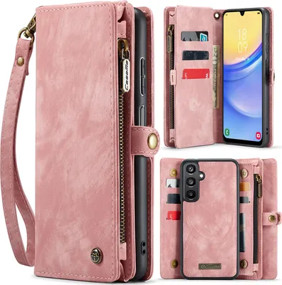 Produktbild von Samsung Galaxy A16 Hülle - CaseMe 008 2-in-1 Klapphülle & Back Cover mit Brieftasche - Pink
