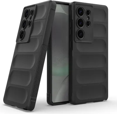 Produktbild von Handy Hülle für Samsung Galaxy S25 Ultra Grip Case Cover Schutzhülle Softgrip Farbe: Schwarz