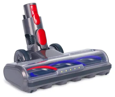 Produktbild von Bürste kompatibel mit  V7, V8, V10, V11, V15, Bodenbürste mit Direktantrieb und 5 LED-Leuchten für Kurzflorige Teppiche und Hartböden Grau