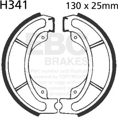 Zdjęcie produktu dla Szczęki hamulcowe EBC H341 (1 kpl.)
