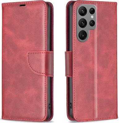 Produktbild von Mobigear Excellent  Samsung Galaxy S25 Ultra Hülle Klapphülle Geldbörse - Rot