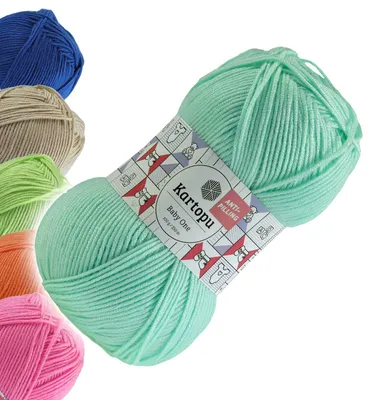 100g Strickgarn Kartopu BABY ONE Antipilling mintgrün
