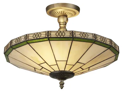 Produktbild von Klassische Deckenleuchte New York Stahl Bronze Glas 1 Licht E14