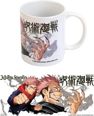 Image de Tasse Jujutsu Kaisen 350 ml avec motif Yuji et Sukuna