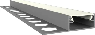Produktbild von LED Fliesen-Abschlussprofil 2m EXO-F1H_16 (16 mm) – Flächenbündiges Fliesenprofil für LED-Strips