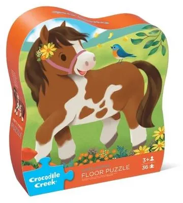 Image de Puzzle Ponys de Crocodile Creek - Puzzle de sol 36 pièces pour enfants