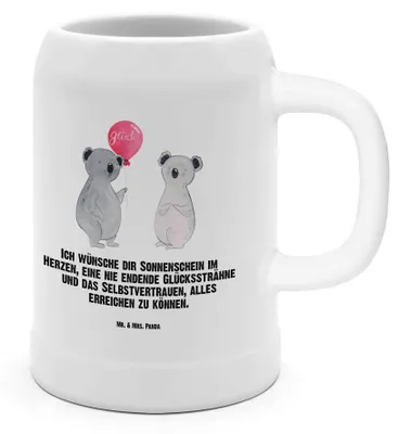 Produktbild von Mr. & Mrs. Panda Krug Koala Luftballon - Weiß - Geschenk, Party, Steinkrug, Geburtstag, Tonkrug, Steinbierkrug, Seidel, Bier