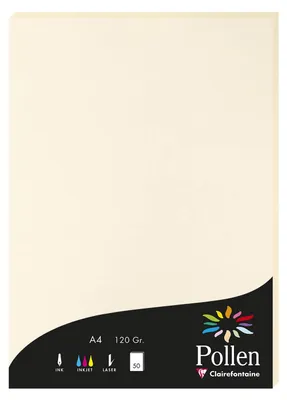 Productafbeelding van Pollen van Clairefontaine, type 4204C. Papier, DIN A4, ivoorwit