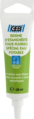 Image de Résine étanchéité tous fluides - GEB - 114672 - Tube 20 ml pegboardable