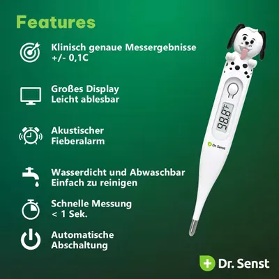 Productafbeelding van Dr.Senst 521-863962 Dr. Senst Digital Thermometer Hund DMT-437