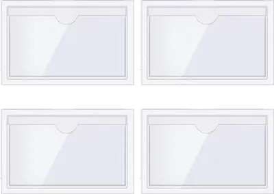 Produktbild von 4er Set Behindertenausweishalter 6x9cm, Transparentes Etui, für Windschutzscheibe, Parken