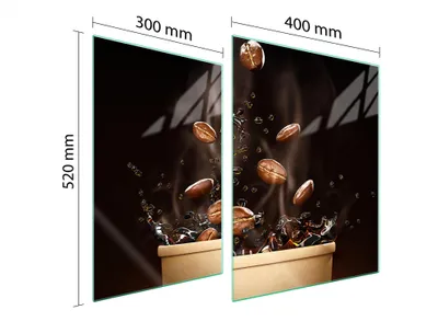 Obrázok produktu pre Sklenený Ochranný Plech Na Kávovar 70X52
